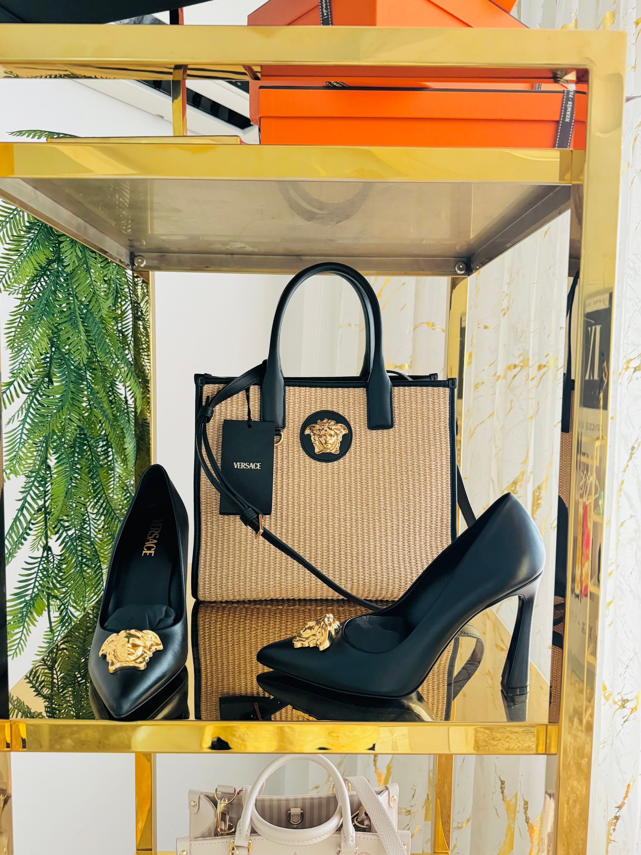Bolsa raffia Versace La Medusa - nova coleção _0