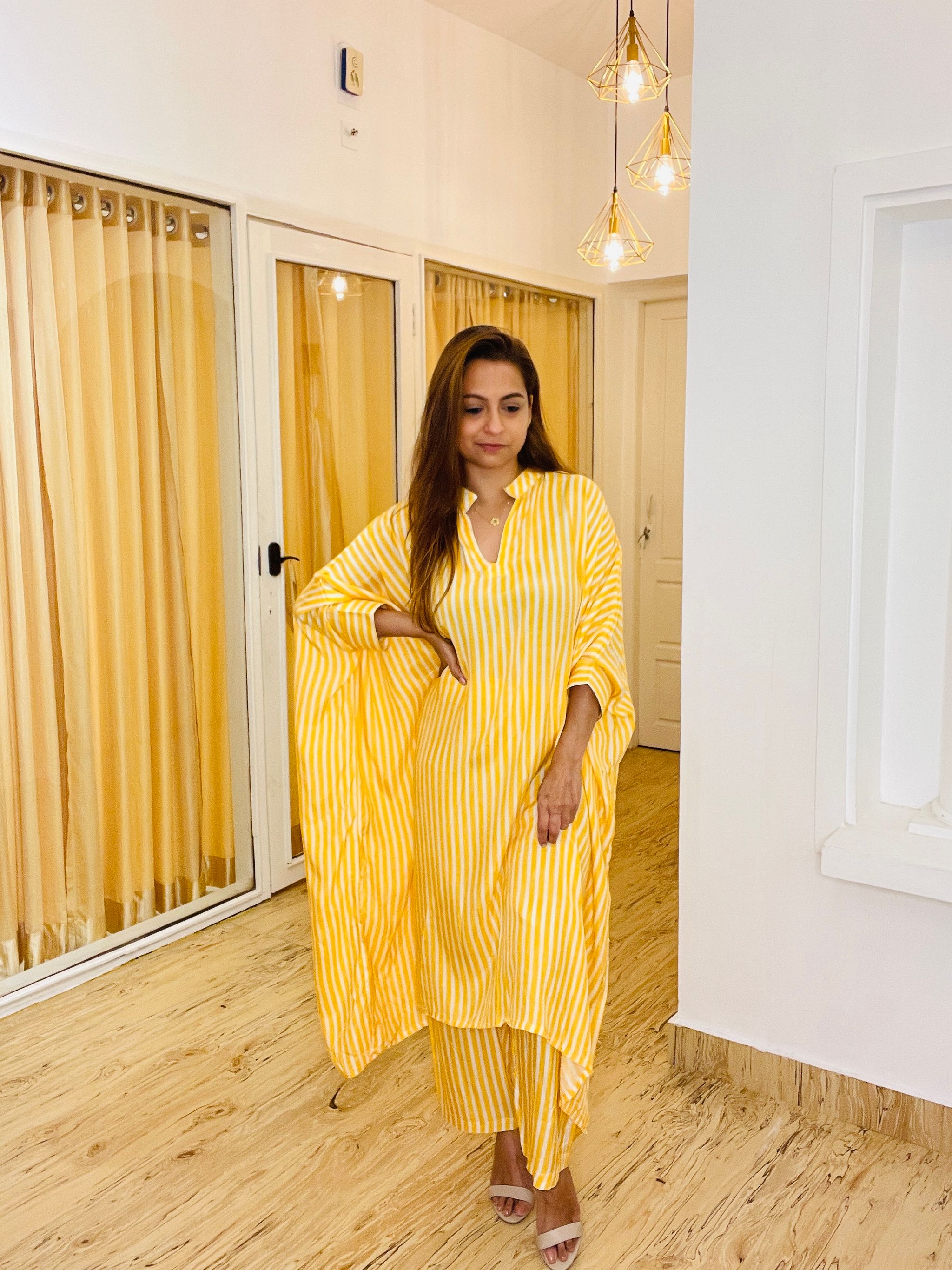 Yellow Kaftan Coords_0
