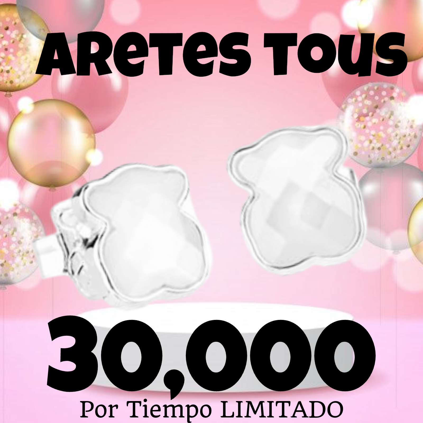 Aretes Tous Blanco_0