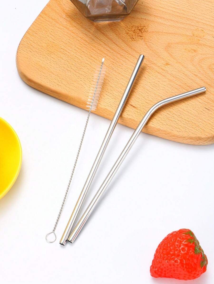 Reusable Straw & Cleaner Brush Set_0