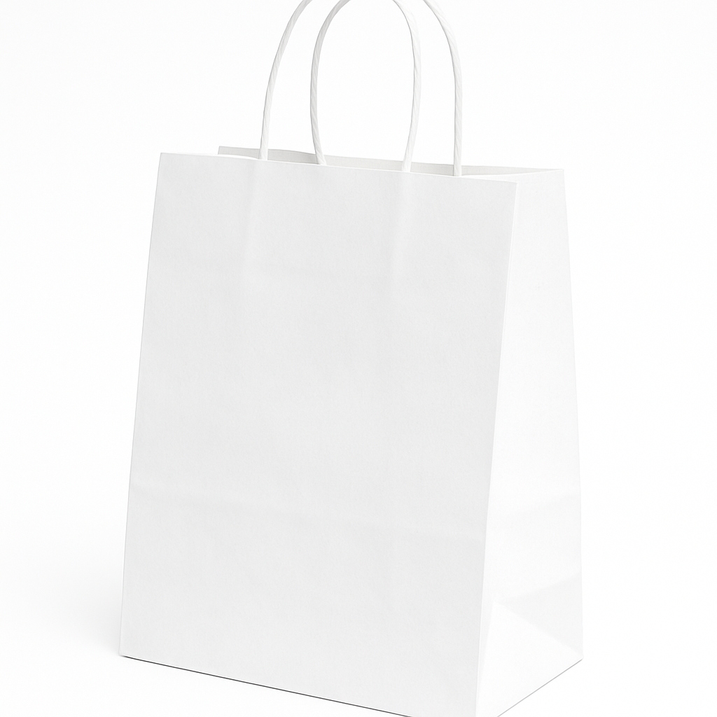 PLAIN WHITE DELIVERY CARRIER BAGS - 6 SIZES/RETAIL_0