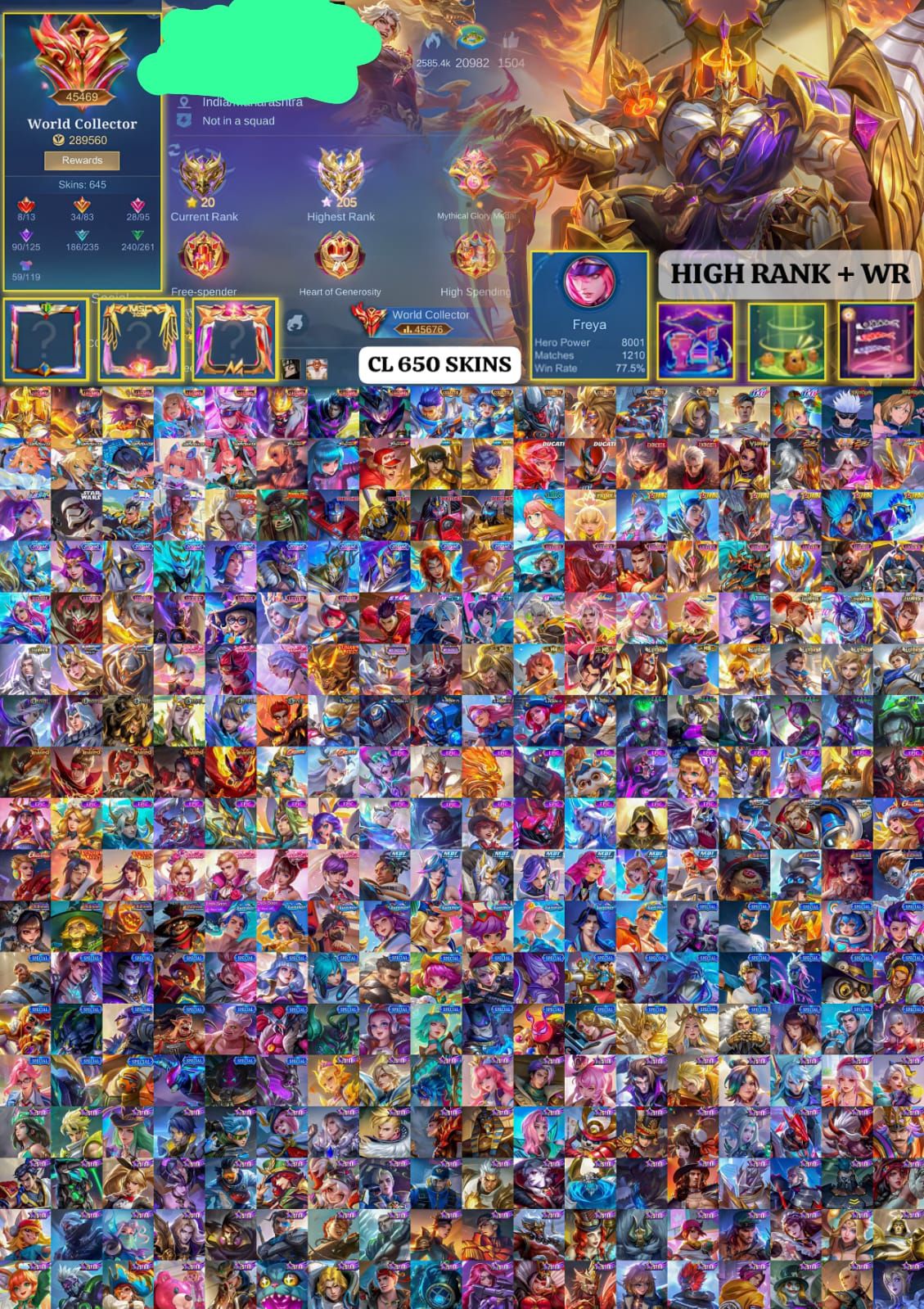 [WORLD COLLECTOR] 645 Skins_0