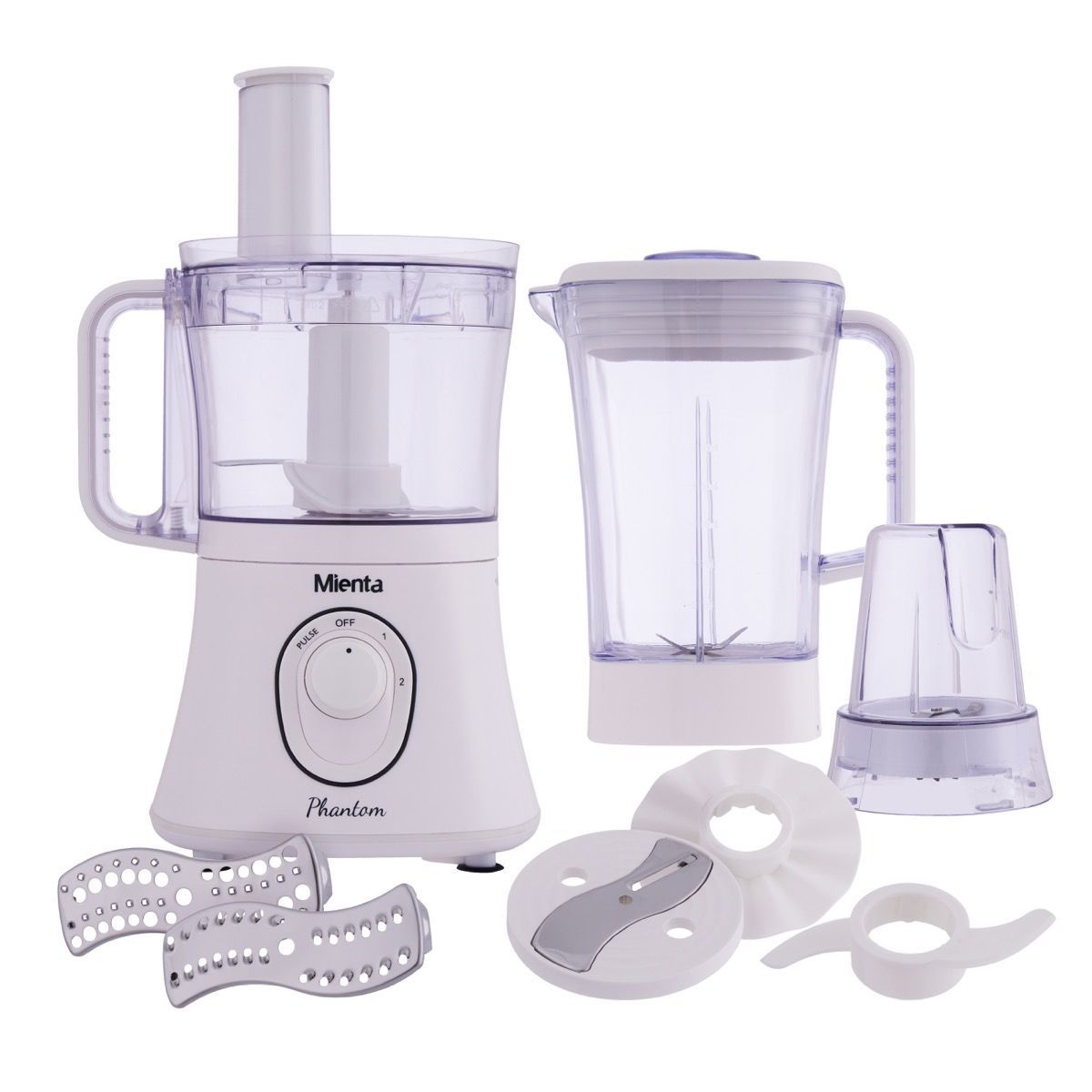 Mienta Food Processor, 800 Watt, White - FP141022_0