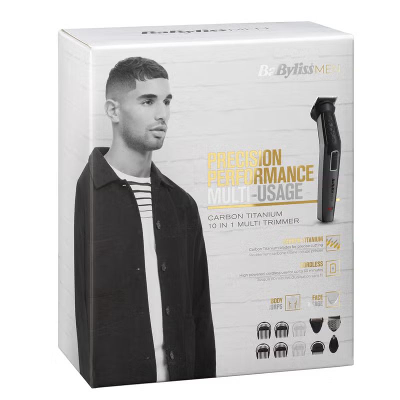 Babyliss MT727E Hair Trimmer for Men. Rechargeable - Black_3