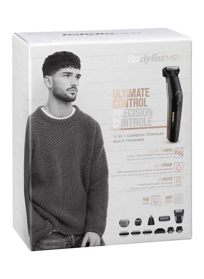 BaByliss 11-In-1 Cordless Multi Grooming Kit, Waterproof, Hair/Nose/Body And Beard Trimmer, Hair Clipper, Shaver For Men With Sharp Carbon Titanium Blades - MT860E, 3 Years Guarantee_3