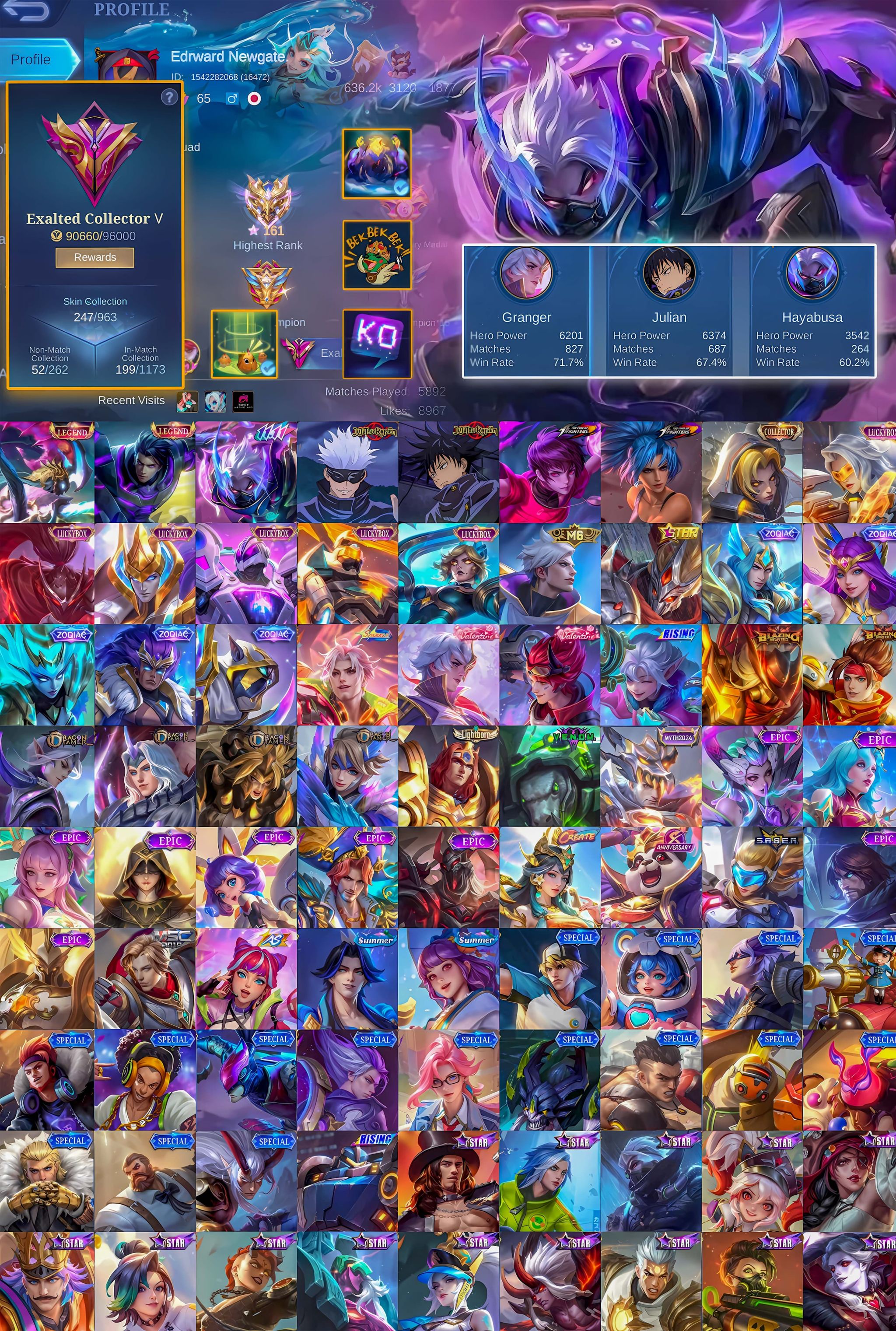 [RARE 161⭐️Alpha Legend] 247 Skins_0