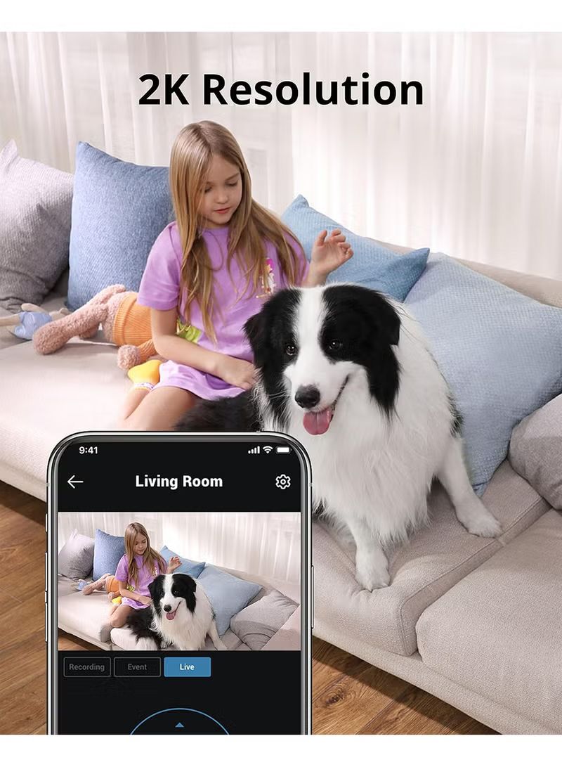eufy Security IndoorCam Mini Pan and Tilt 2K Wi-Fi Network Home Surveillance Camera- Eufy Mini IndoorCam_2