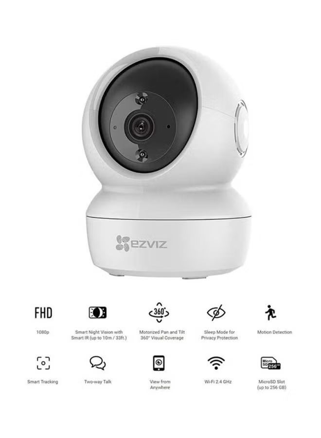 Ezviz c6n hd indoor wi-fi pan and tilt security camera - white_9