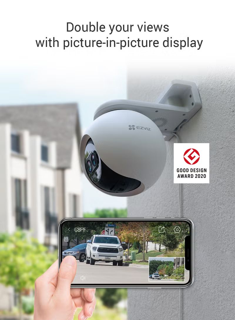 EZVIZ C8PF Security Camera Outdoor, 1080P Pan/Tilt/Zoom WiFi Camera, 8� Mixed Zoom and AI-Powered Person Detection Security Cam, IP65 Waterproof, Support MicroSD Card up to 512GB_5
