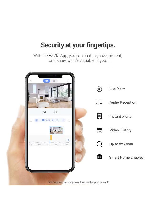 CS-TY1-C0-8 B4WF EZVIZ TY1 4M,Indoor Security Camera, 2K, WiFi, Pan/Tilt, Night Vision, Auto Motion Tracking, Two Way Talk, Works with Alexa_1