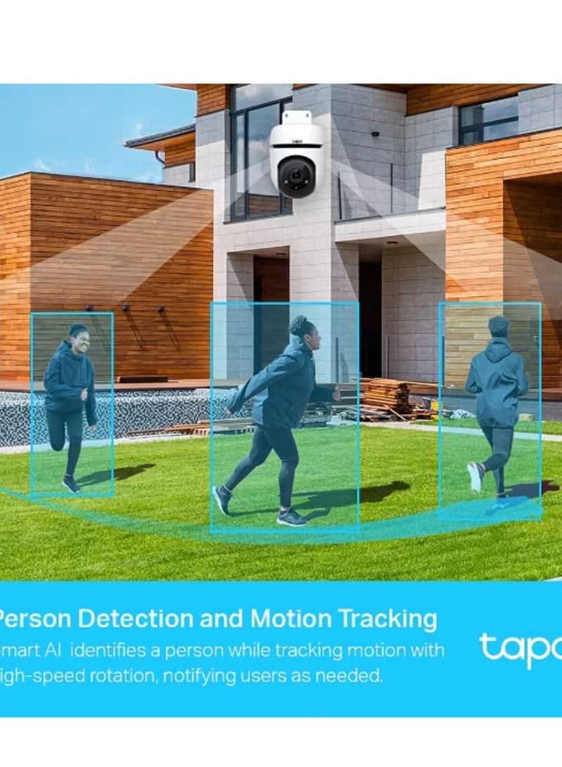 TP-Link Tapo 1080p Full HD Outdoor Pan/Tilt Security Wi-Fi Camera, 360 Motion Detection, IP65 Weatherproof, Night Vision, Cloud &SD Card Storage, Works with Alexa&Google Home (Tapo C500) White_3