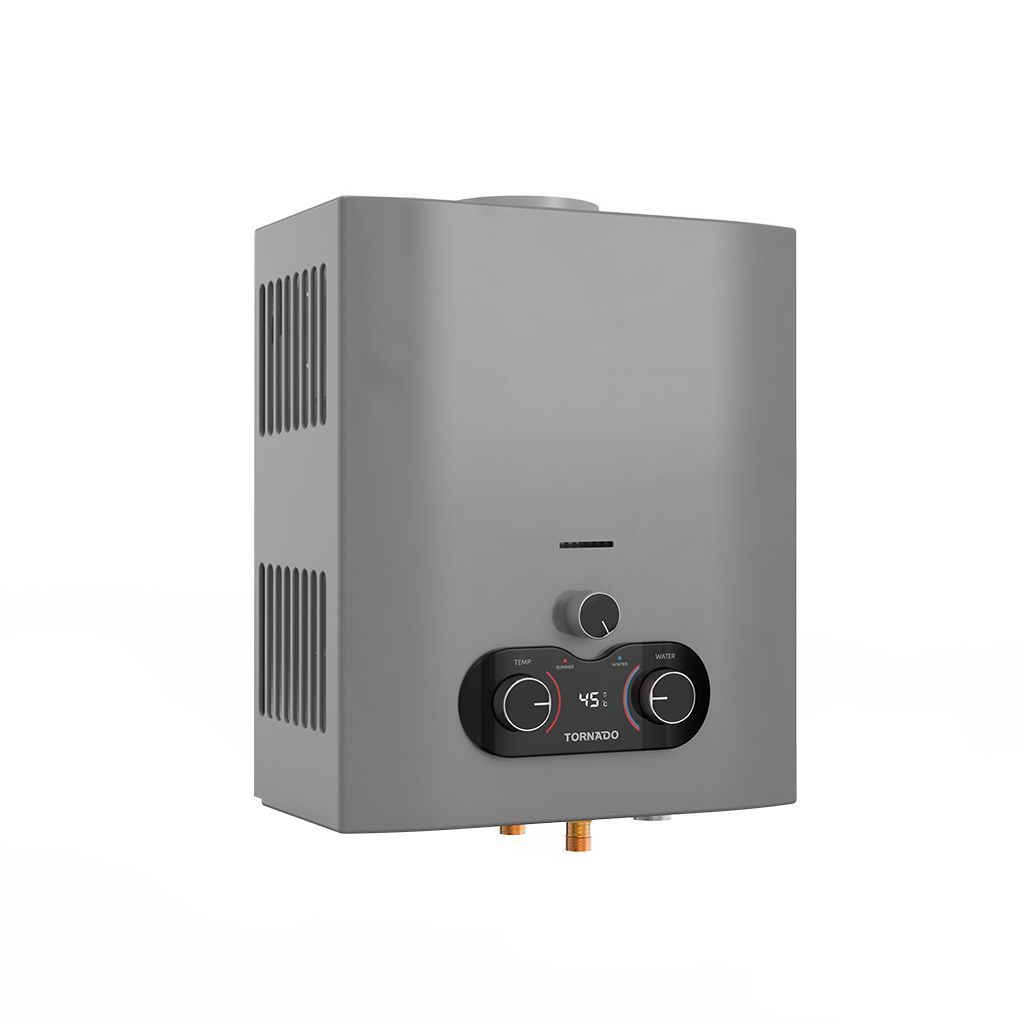 TORNADO Gas Water Heater 6 L Natural Gas Silver GHE-C06CNE-S_0