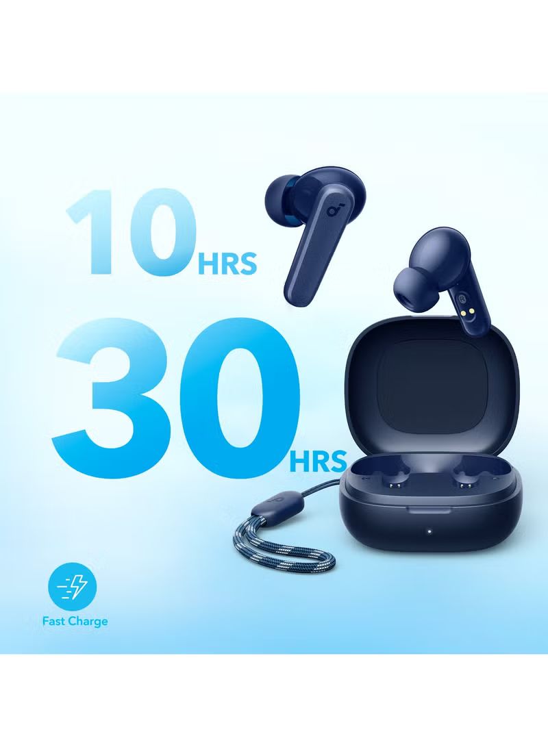 Soundcore By Anker R50i True Wireless Earbuds 10mm Drivers with Big Bass, Bluetooth 5.3, 30H Playtime, IPX5-Water Resistant, AI Clear Calls with 2 Mics, 22 Preset EQs via App,Blue_5