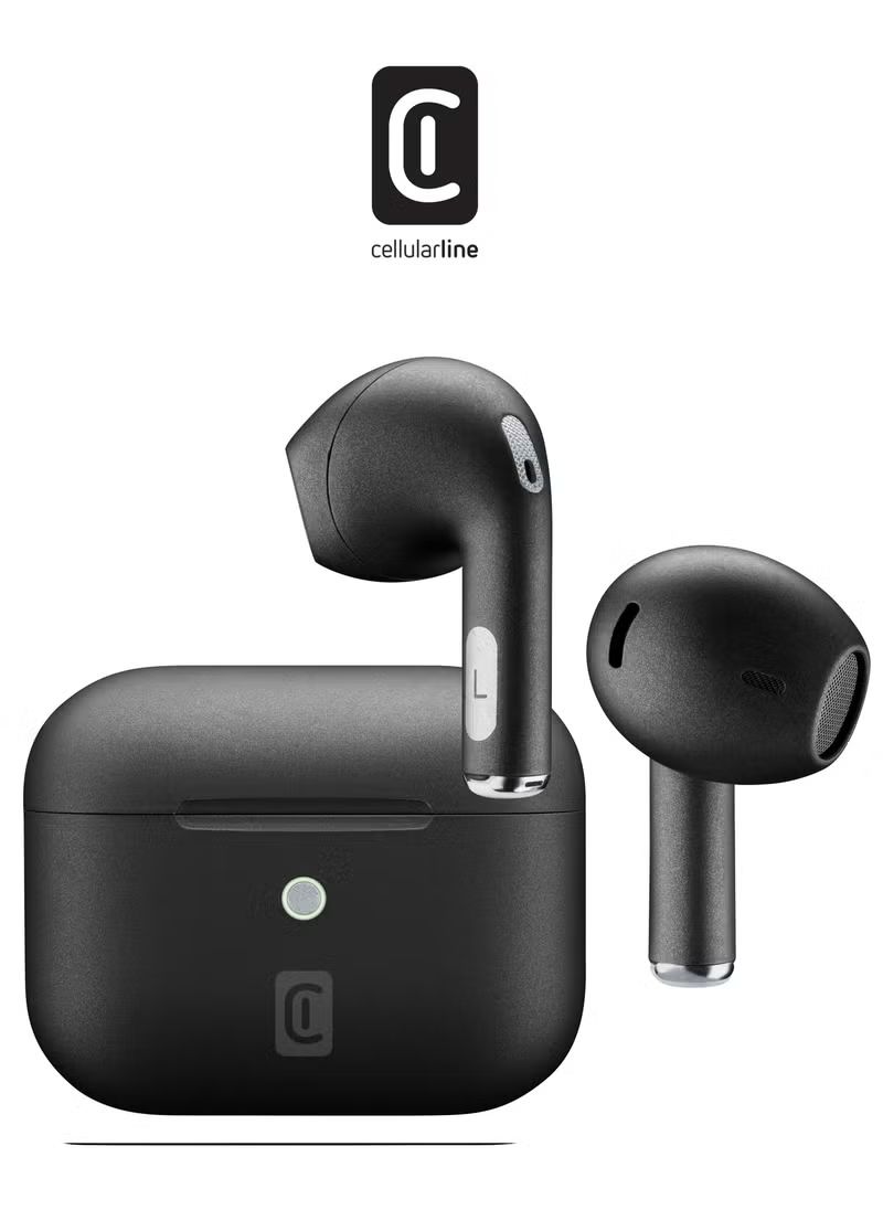 CellularLine Crystal Earphones TWS ENC - Black 8018080437311_4