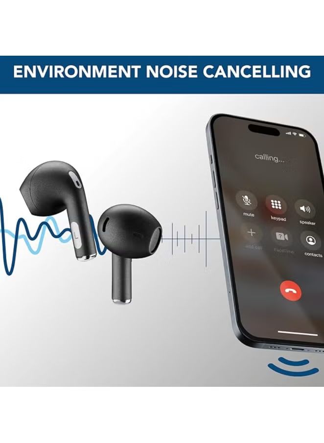 CellularLine Crystal Earphones TWS ENC - Black 8018080437311_5