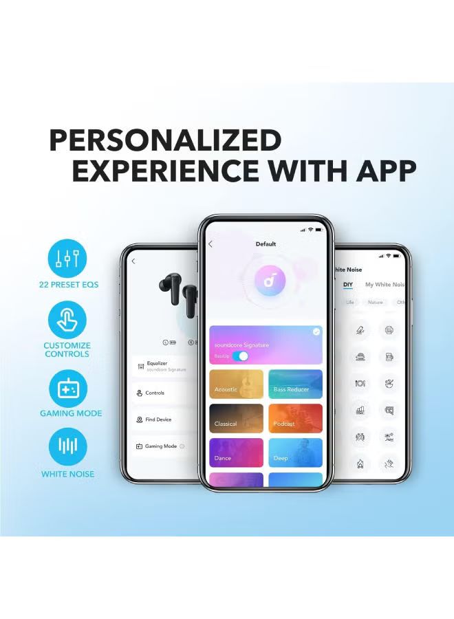 Soundcore By Anker R50i True Wireless Earbuds 10mm Drivers with Big Bass, Bluetooth 5.3, 30H Playtime, IPX5-Water Resistant, AI Clear Calls with 2 Mics, 22 Preset EQs via App, 18 Months Warranty_3
