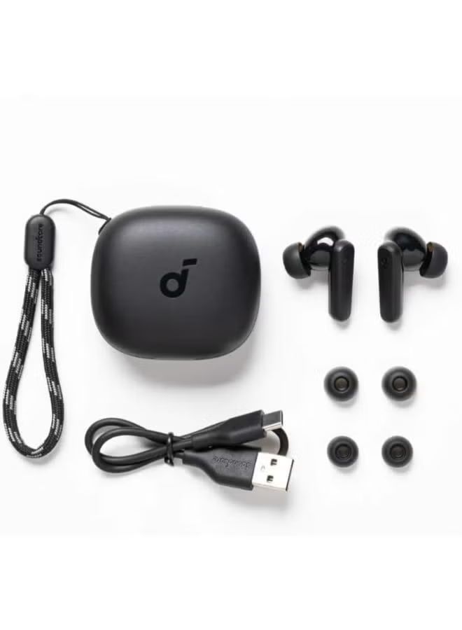 Soundcore Anker Life P25i Wireless Earbuds Containing Protection Cover And Provide AI Enhanced Calls And Fast Charging Designed With Elegant Design For Unisex Adults With Free Carry Case - Black_4