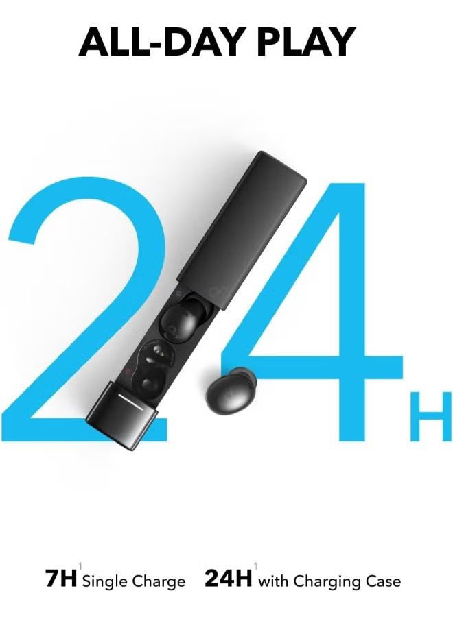 Soundcore Soundcore A30i by Anker, Noise Cancelling Earbuds, Lipstick-Shaped Stylish Design, Tiny, Lightweight Comfort, Smart Noise Cancelling, Clear Sound, 24H Playtime, IP54, Wireless Earbuds Black_1