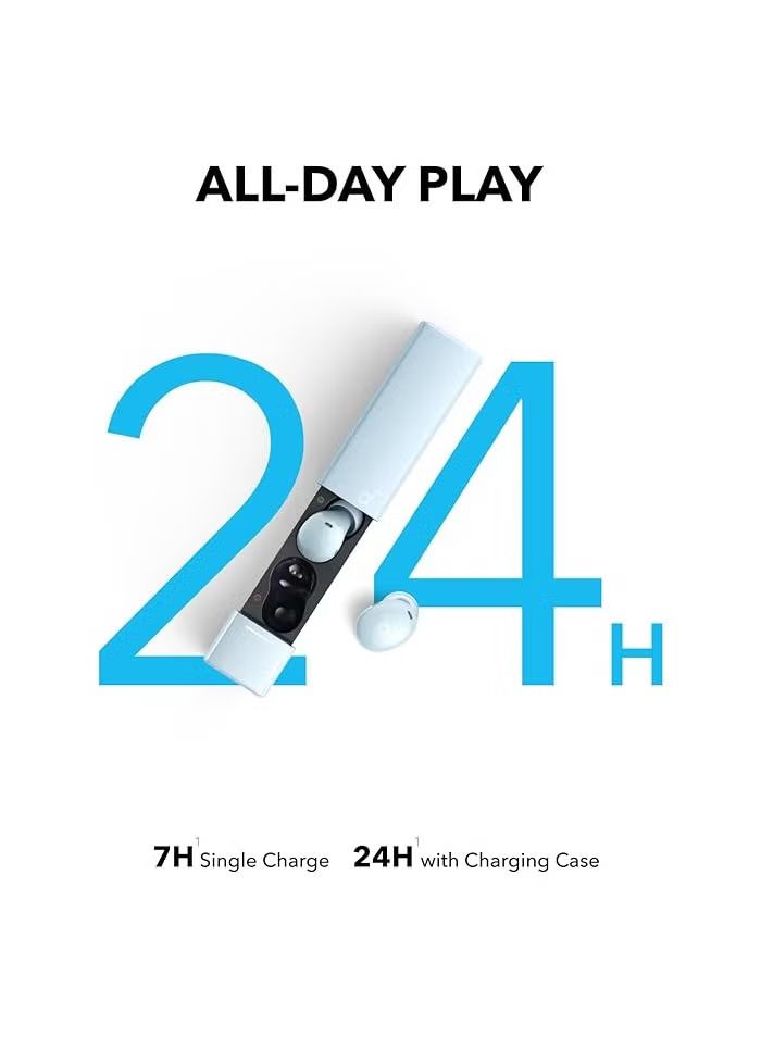 Soundcore Soundcore A30i by Anker, Noise Cancelling Earbuds, Lipstick-Shaped Stylish Design, Tiny, Lightweight Comfort, Smart Noise Cancelling, Clear Sound, 24H Playtime, IP54, Wireless Earbuds Blue_1