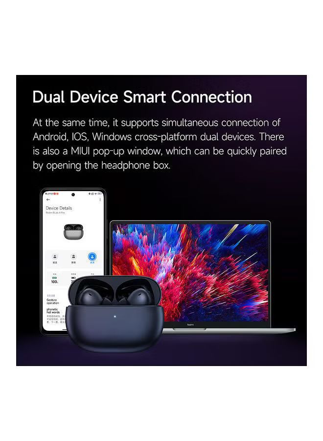 Xiaomi Redmi Buds 4 Pro Headset True Wireless Stereo (TWS) In-Ear Calls/Music Bluetooth Black-BHR5896GL_1
