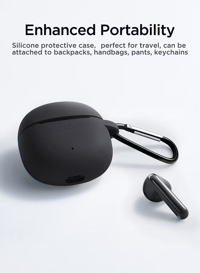 Joyroom JR-FB1 Funpods Series True Wireless Earphones DNC Detect Noise Cancellation Clear Calling Experience 2024 New Model, Black_4