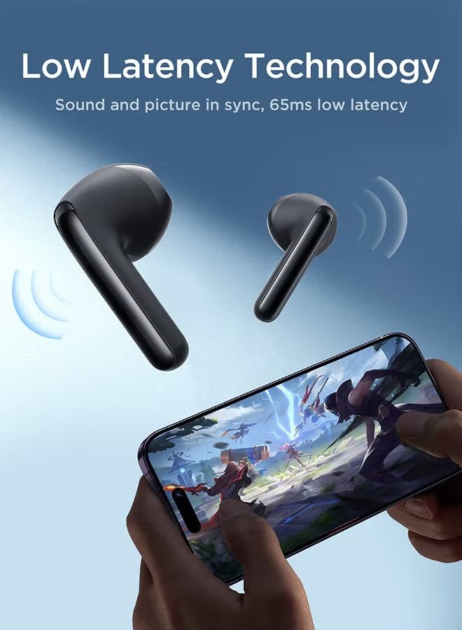 Joyroom JR-FB1 Funpods Series True Wireless Earphones DNC Detect Noise Cancellation Clear Calling Experience 2024 New Model, Black_3