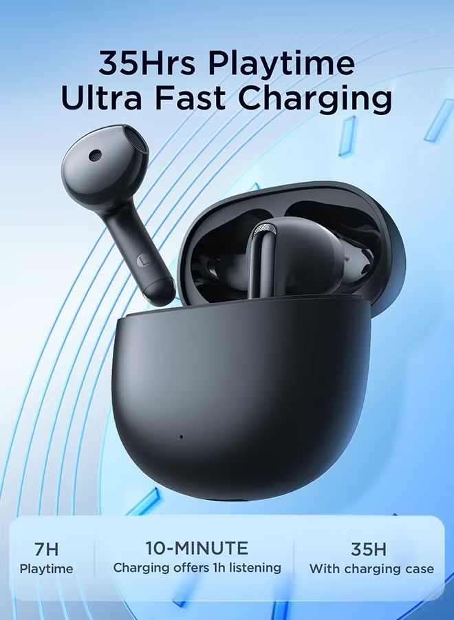 Joyroom JR-FB1 Funpods Series True Wireless Earphones DNC Detect Noise Cancellation Clear Calling Experience 2024 New Model, Black_6