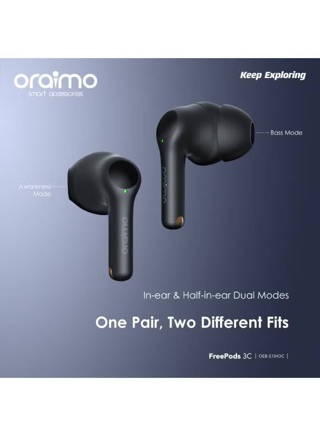 Oraimo OTW-330_BLACK FreePods Lite Havy Bass TWS Earphone with APP Control_8