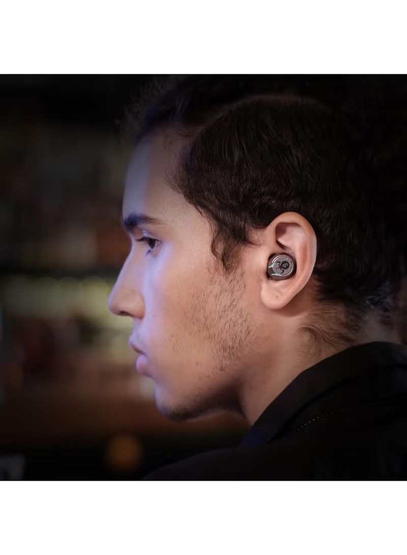 GravaStar Sirius Pro Earphones Wireless Earbuds Comes with Knowles Balanced Armatures and 7.2mm Dynamic Drivers Music Reproducing Vividly, Mechanical design 3 Sound Modes Earbuds (War damaged Gray)_2