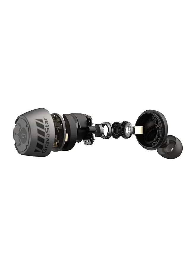GravaStar Sirius Pro Earphones Wireless Earbuds Comes with Knowles Balanced Armatures and 7.2mm Dynamic Drivers Music Reproducing Vividly, Mechanical design 3 Sound Modes Earbuds (War damaged Gray)_4