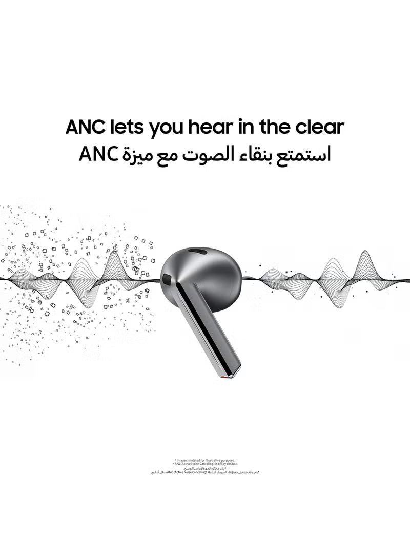 SAMSUNG Galaxy Buds3, Silver, Wireless Bluetooth Earbuds with Adaptive EQ/ANC, Hi-Fi Sound, 360 Audio, 1 year local warranty_2