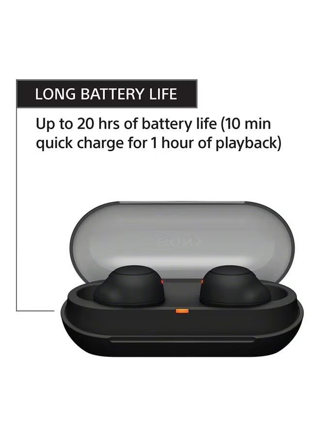 Sony WF-C500 True Wireless Headphones - Up To 20 Hours Battery Life With Charging Case - Voice Assistant Compatible - Built-In Mic For Phone Calls - Reliable Bluetooth Connection - Black_6