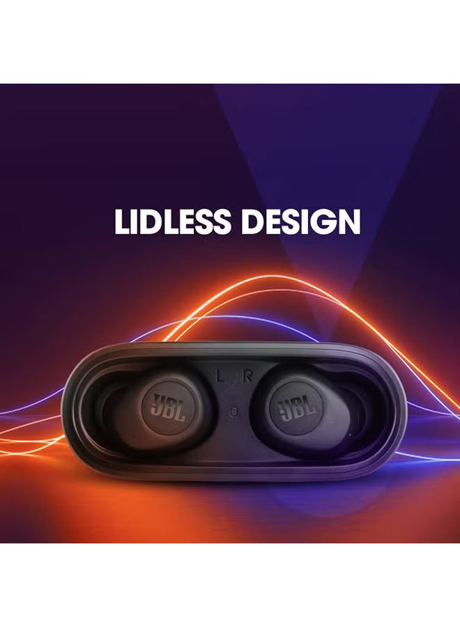 JBL WAVE100 TWS Fully Wireless Earbuds Bluetooth USB Type C Black JBLW100TWSBLK_2