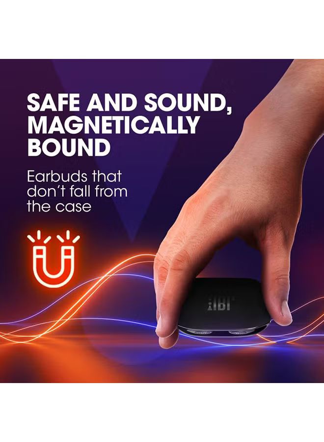 JBL WAVE100 TWS Fully Wireless Earbuds Bluetooth USB Type C Black JBLW100TWSBLK_3