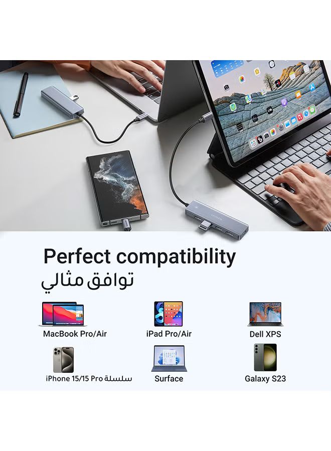 UGREEN USB C Hub, 4K30Hz HDMI USB C Hub Multiport Adapter with 4 USB 3.0 Ports, USB C Dongle Compatible with MacBook, iPad, iMac, iPhone 15 Pro/Pro Max, Samsung Galaxy S23 Ultra, Lenovo (20197)_6