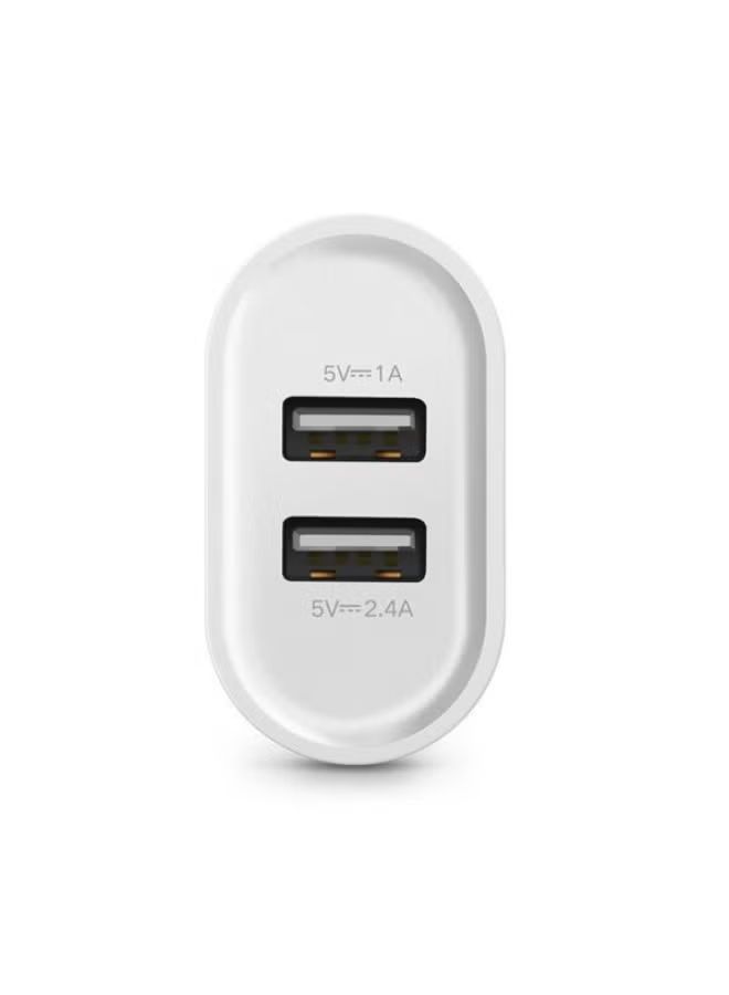 UGREEN 3.4 A Dual Port Smart Wall Charge Adapter for All Smartphones (White)  20384_2