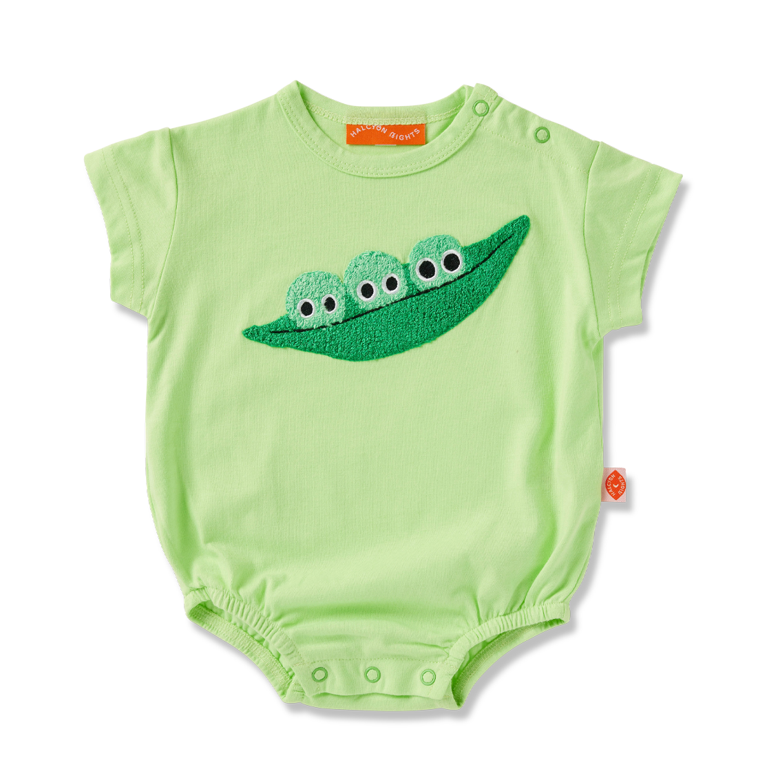 Cotton Applique Bodysuit (Snowpea)_0