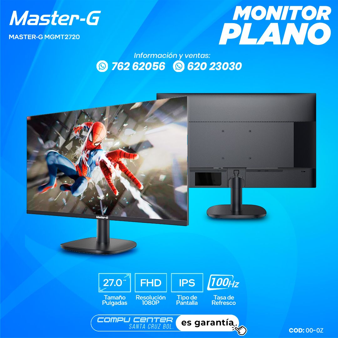 MASTER-G MGMET2720  / MONITOR PLANO GAMING 27.0¨ FHD - IPS 100HZ_0