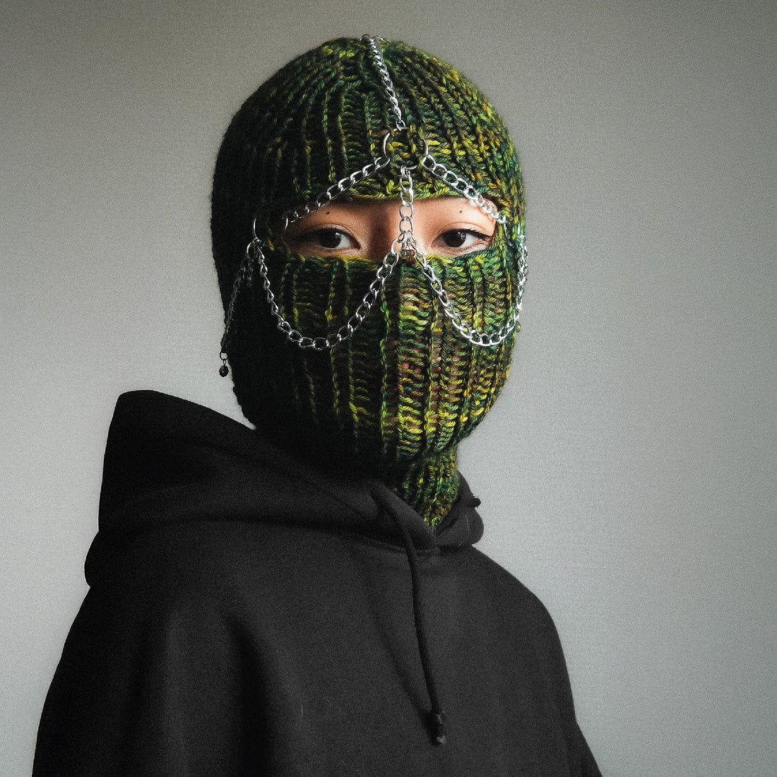Rebel Sprout green knitted balaclava_0