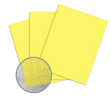 Yellow paper weight 24lb, size 8 ½ x 11 Paper _0
