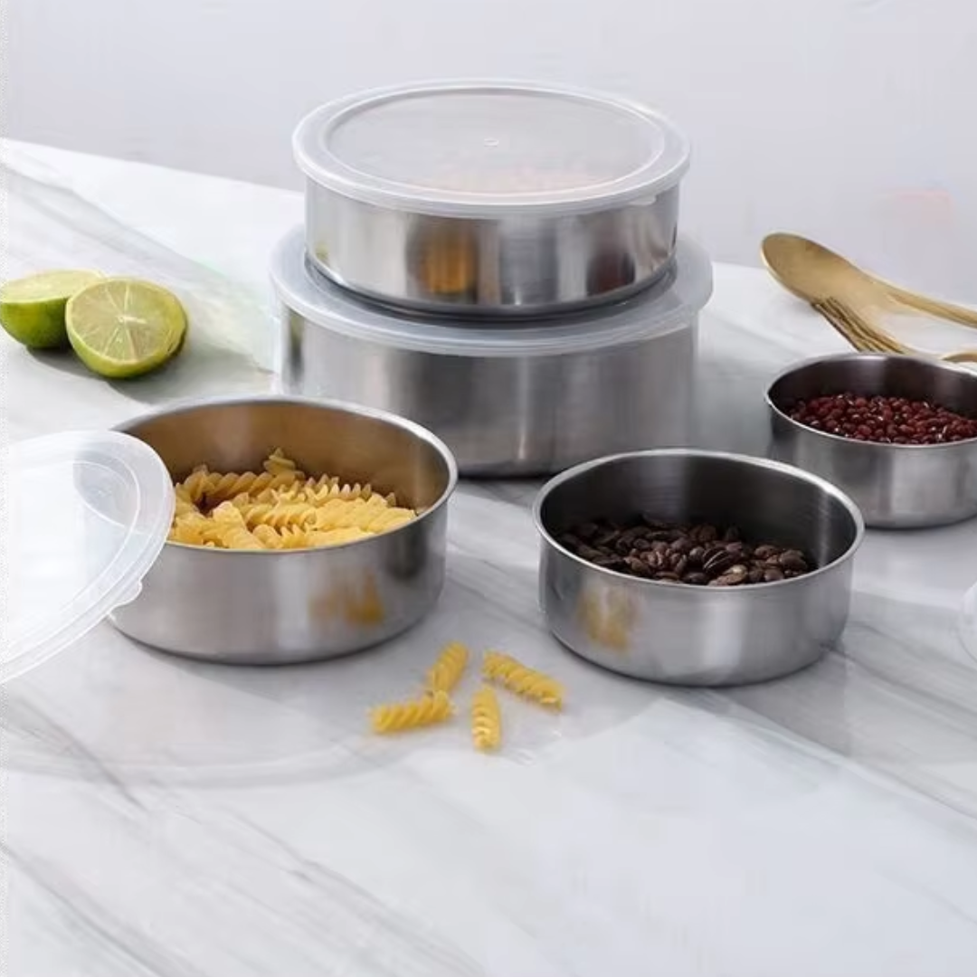 5pcs STAINLESS STEEL FRESH CONTAINER (BEKAS KELULI TAHAN KARAT)_3