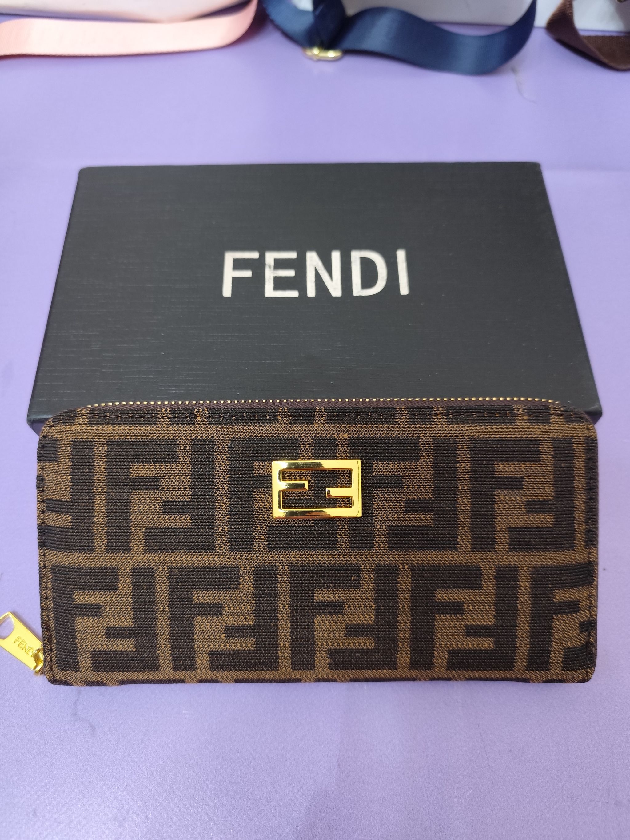 Cartera FEN, grande, marrón _0