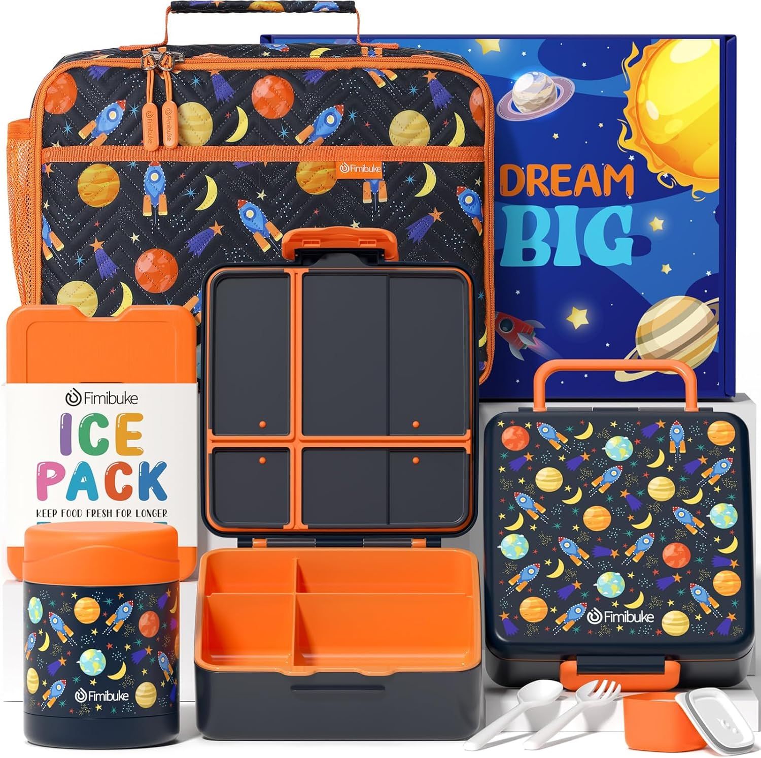 LONCHERA BENTO PARA NIÑOS CON TERMO TÉRMICO/BOTELLA AISLADA CON BOLSA DE ALMUERZO DISEÑOS SURTIDOS_3