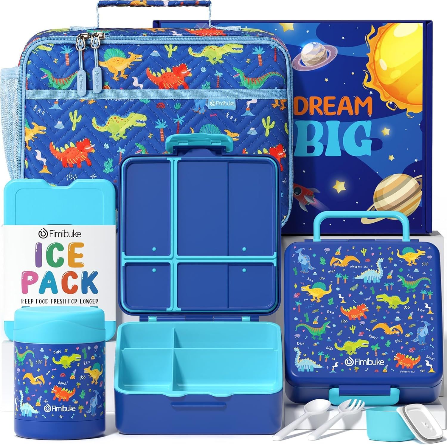 LONCHERA BENTO PARA NIÑOS CON TERMO TÉRMICO/BOTELLA AISLADA CON BOLSA DE ALMUERZO DISEÑOS SURTIDOS_4