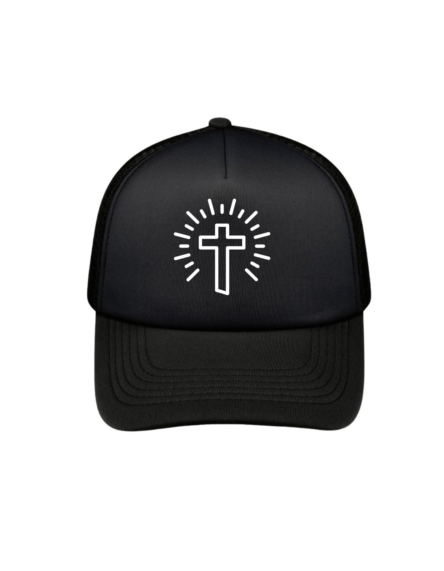 Cross Emblem Trucker Cap (Printed)_2