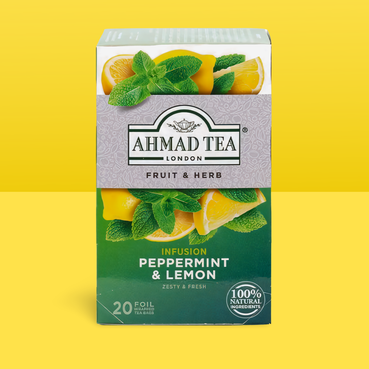 Ahmad Tea London Fruit & Herb (Lemon & Peppermint) 20 Tea Bags_0