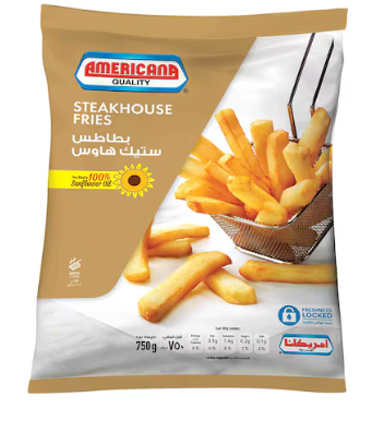 AMERICANA STEAK HOUSE FRIES 12X750 Gram_0