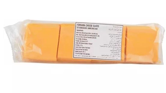 FORSANA AMERICAN CHEESE SLICES SOS-184 SLICES (F-1156) 1x8x2.27KG_0