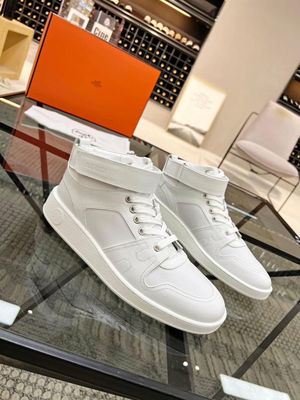 H3rm3$ High Cut Sneakers - white_0