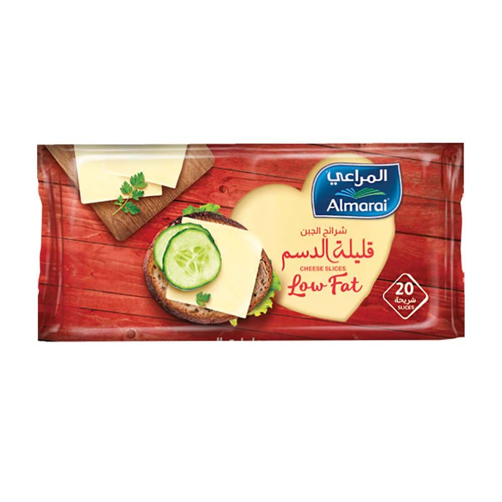 ALMARAI PROCESSED CHEDDAR CHEESE SLICES LIGHT 12X400 Gram_0